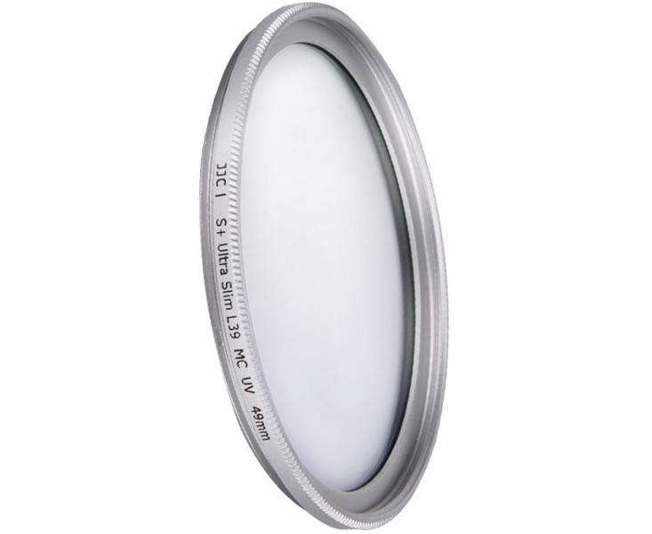 купить тонкий светофильтр 49 мм L39 серебристый