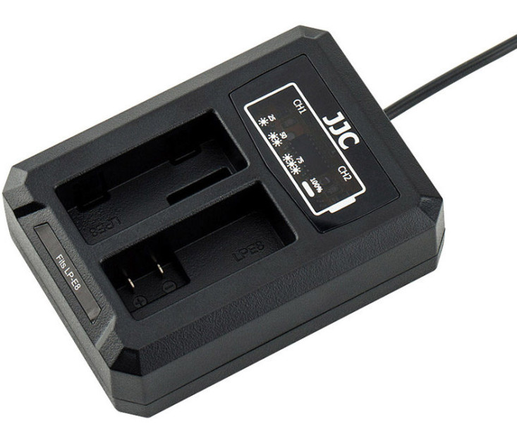 JJC DCH-LPE8 двойная usb зарядка для Canon LP-E8