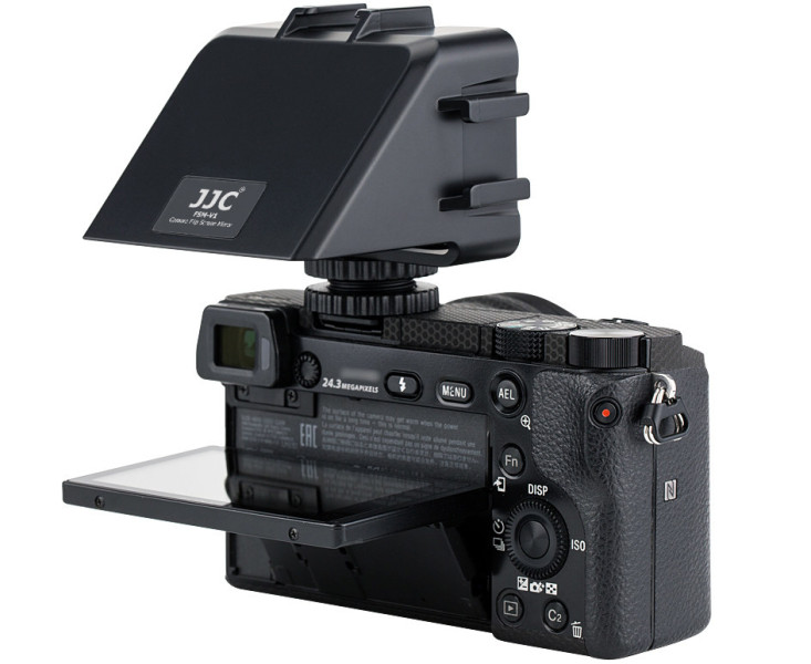 как отразить изображение дисплея фотокамеры