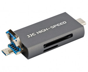 купить USB 3.1 картридер OTG серый
