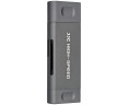 JJC CR-UTC4AC GRAY Скоростной картридер USB 3.1 + Type-C 3.1 + microUSB OTG для для UHS-II карт памяти, серый