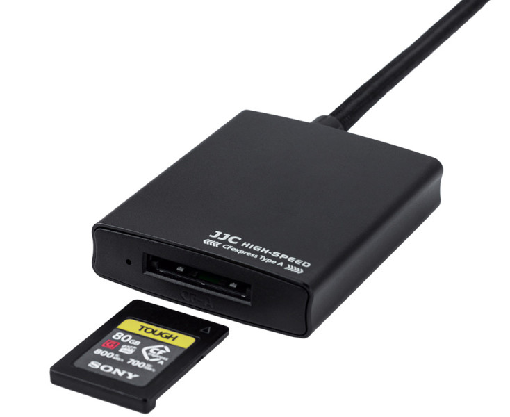 JJC CR-CFA BLACK Картридер для CFexpress Type A карт памяти USB-A / USB-C 3.2 Gen 2