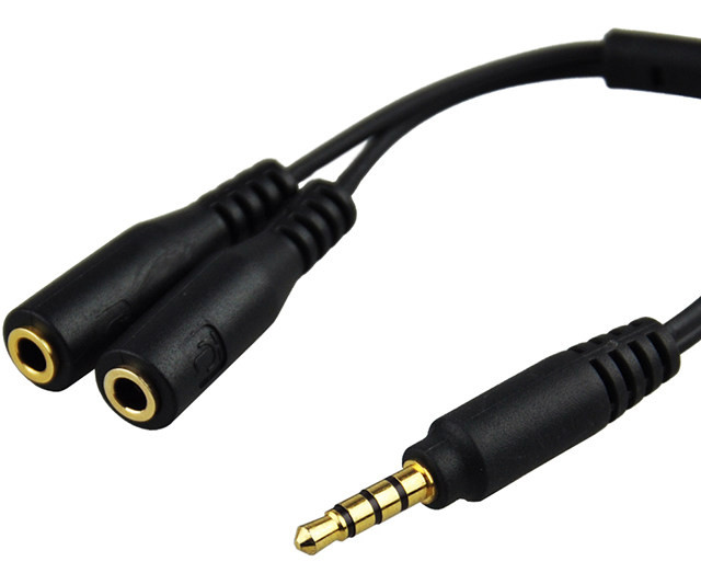 купить разделяющий провод наушники и микрофон