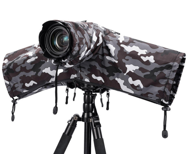 дождевая накидка для беззеркальной камеры серый хаки