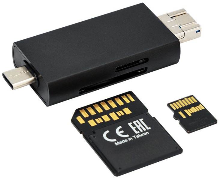 USB 3.1 картридер чёрный