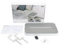 Kiwifotos BT-UN1U WHITE Полка прикроватная для смартфонов и планшетов с подстаканником, U-крепление