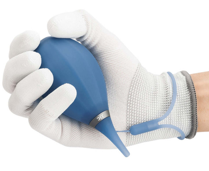 безопасная груша для чистки оптики прозрачный синий цвет