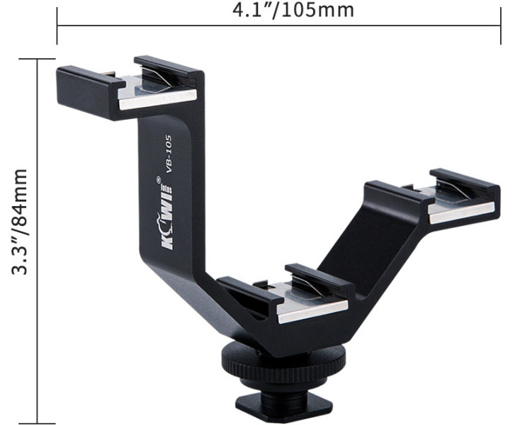 Kiwifotos VB-105 v-образный кронштейн в горячий башмак
