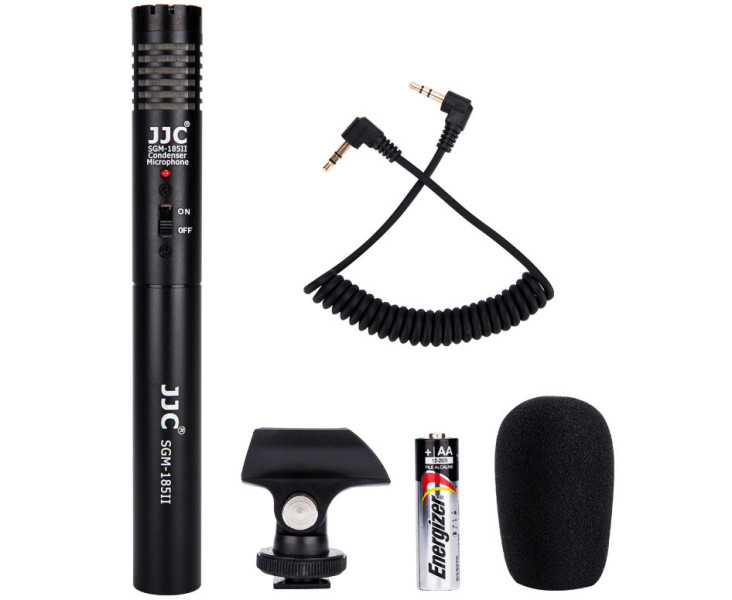 JJC SGM-185II Микрофон мини-пушка для фото и видео камер