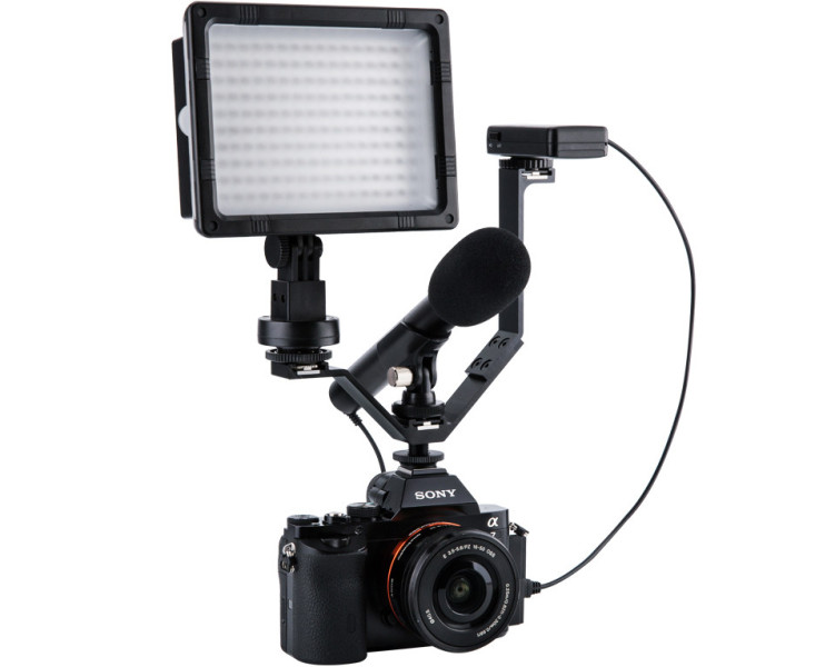 V-образный кронштейн тройник для горячего башмака (165 мм)