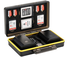 Защитный бокс для двух аккумуляторов и карт памяти SD / MicroSD / XQD Card