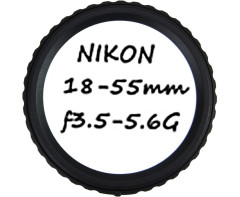 Задняя крышка на объективы Nikon с возможностью подписи