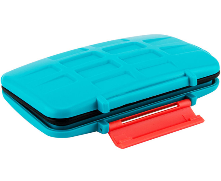 органайзер для MicroSD синий цвет