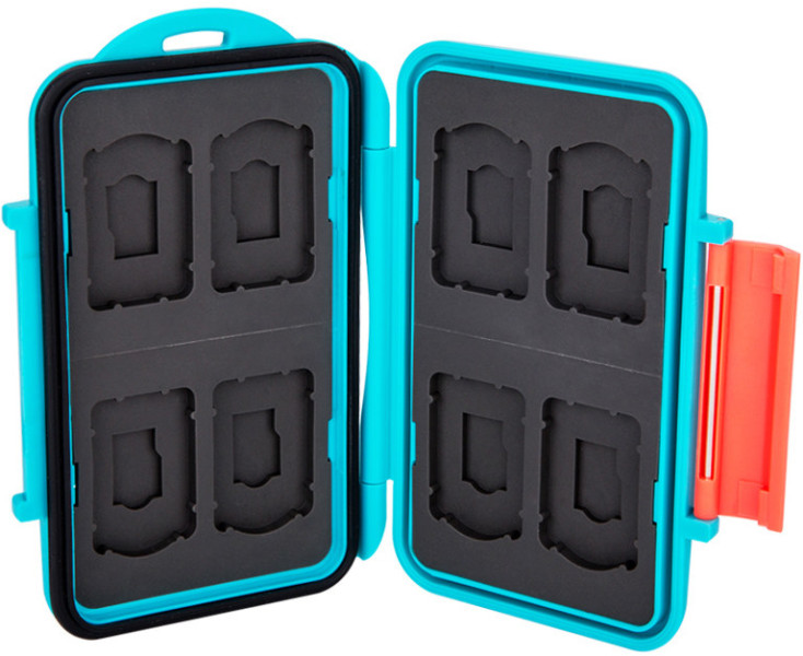 защита для MicroSD, MicroSDHC, microSDXC синий цвет