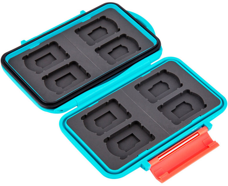 JJC MC-NSMSD16 BLUE стильный защитный бокс для флеш карт