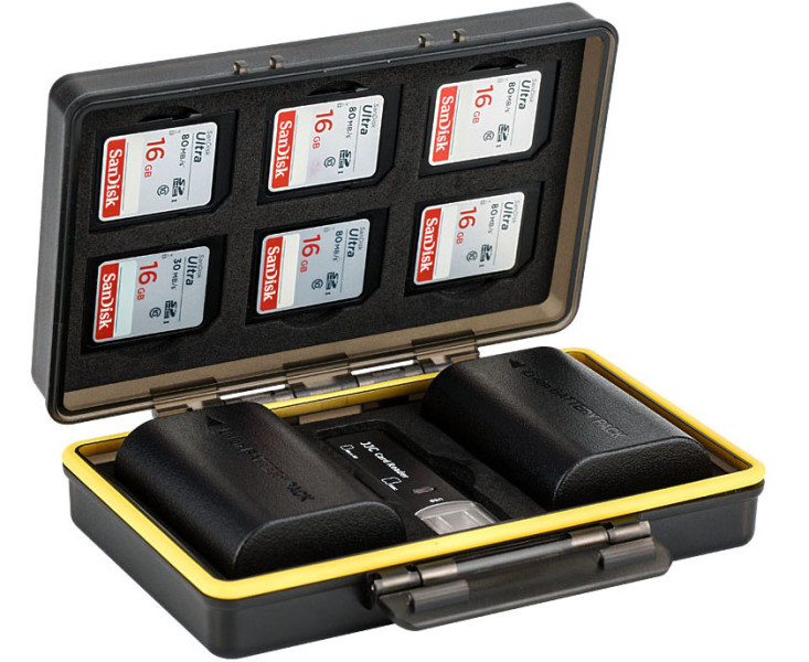 купить защитный бокс для двух Canon LP-E6 и SD