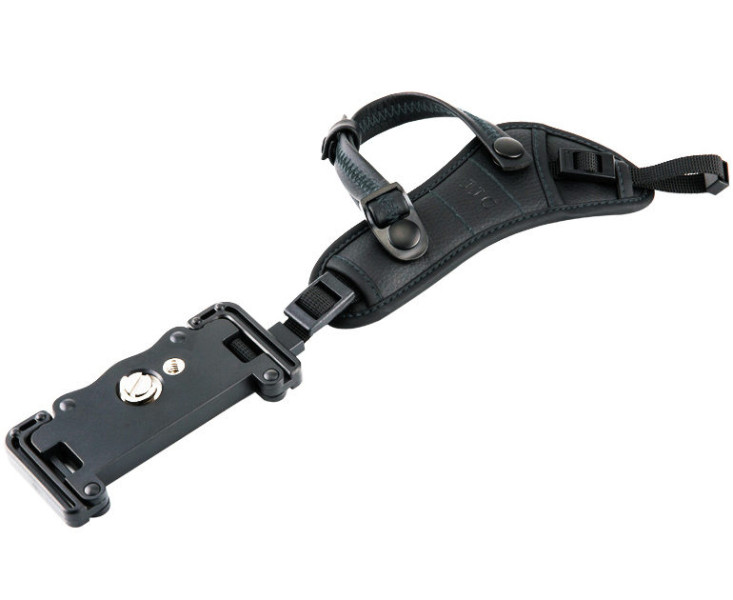 JJC HS-PRO1P BLACK Полностью чёрный профессиональный кистевой ремень с плоской площадкой