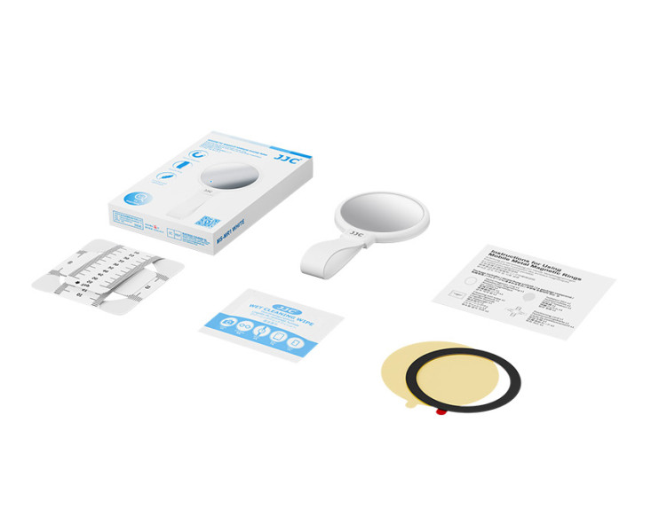 JJC MS-MR1 WHITE MagSafe зеркало для макияжа с ухватом на смартфон или чехол