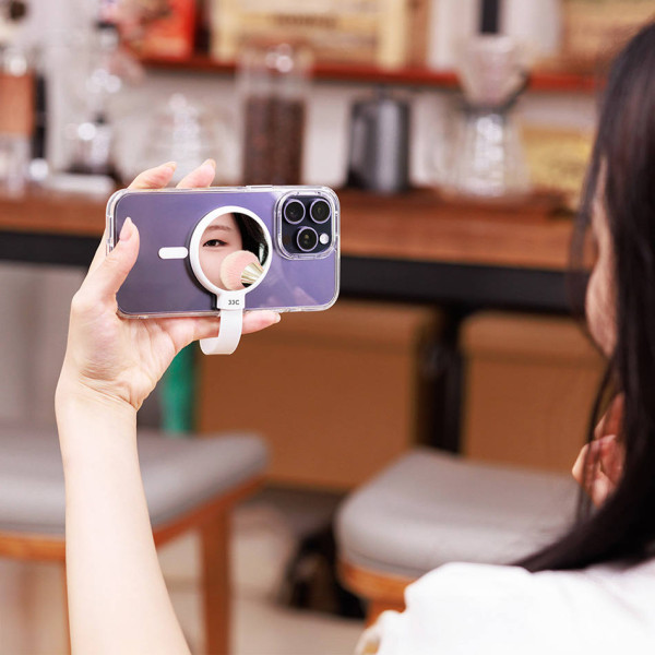 магнитное зеркало с ухватом для макияжа на смартфон