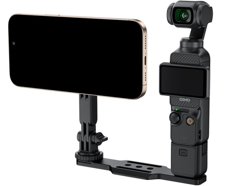 рейка с установкой в шатив для DJI Osmo Pocket 4 со смартфоном