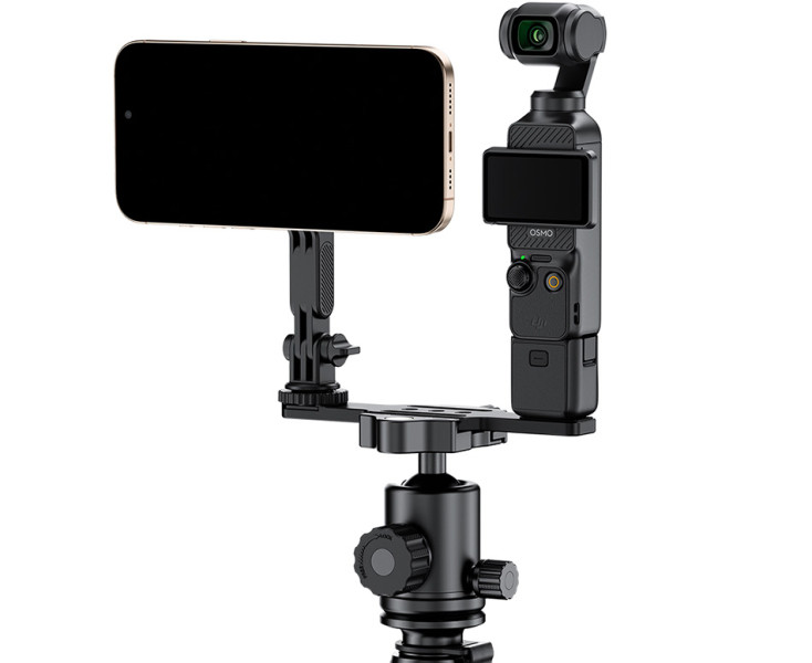площадка для одновременной съёмки на DJI Osmo Pocket 4 и смартфон