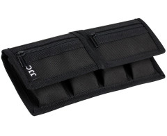 Поясной чехол для четырёх аккумуляторов фотокамеры и четырёх карт памяти