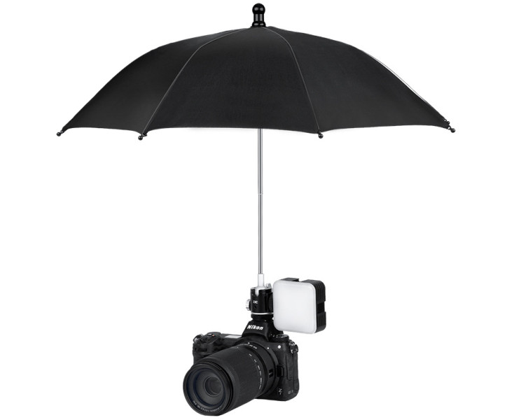 зонт 50 см в горячий башмак камеры с шаровой головой и холодным башмаком