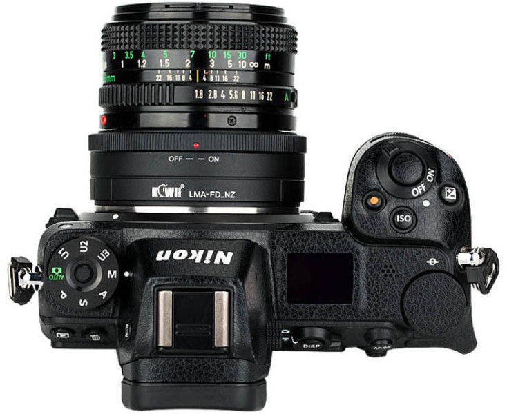 установить объектив FD-mount на Nikon Z камеру
