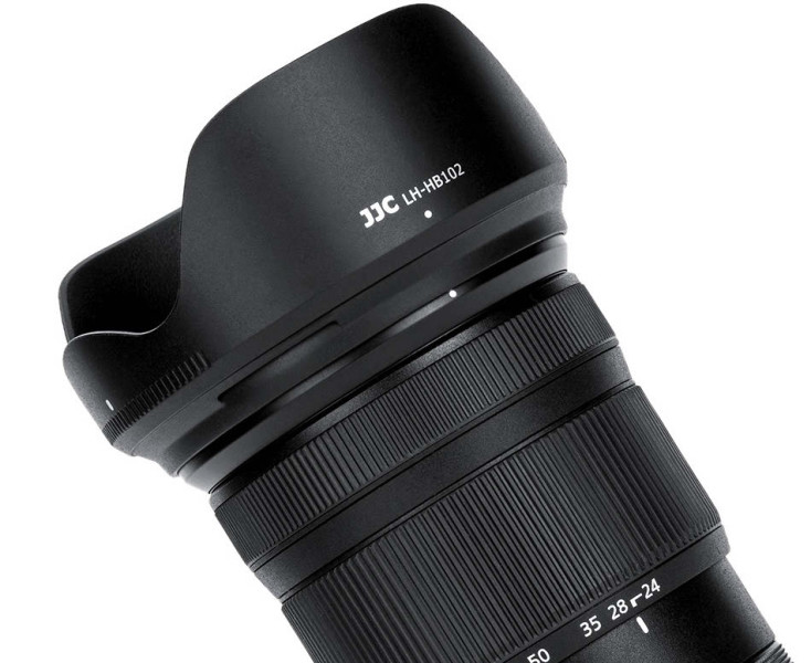 JJC LH-HB102 Аналог бленды Nikon HB-102 для объективов Nikkor Z 24-120mm f/4 S и Z 28-400mm f/4-8 VR