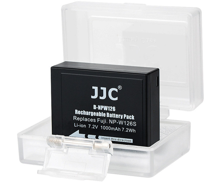 JJC B-NPW126 Fujifilm NP-W126S для Finepix X-H1, X-T50, X-T30, X-T20, X-T10, X-T3, X-T2, X-T1, X-E2, X-M1, X-A10, X-A5, X-A3, X-A2, X-A1, X-E3, X-E2S, X-E2, X-E1, X-Pro3, X-Pro2, X-Pro1, X100F, X-T100, X-T200, X100V, X100VI