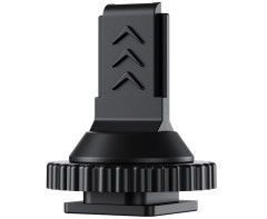 Адаптер для установки ресивера DJI Mic 2 в горячий башмак камеры и штативы 1/4-20