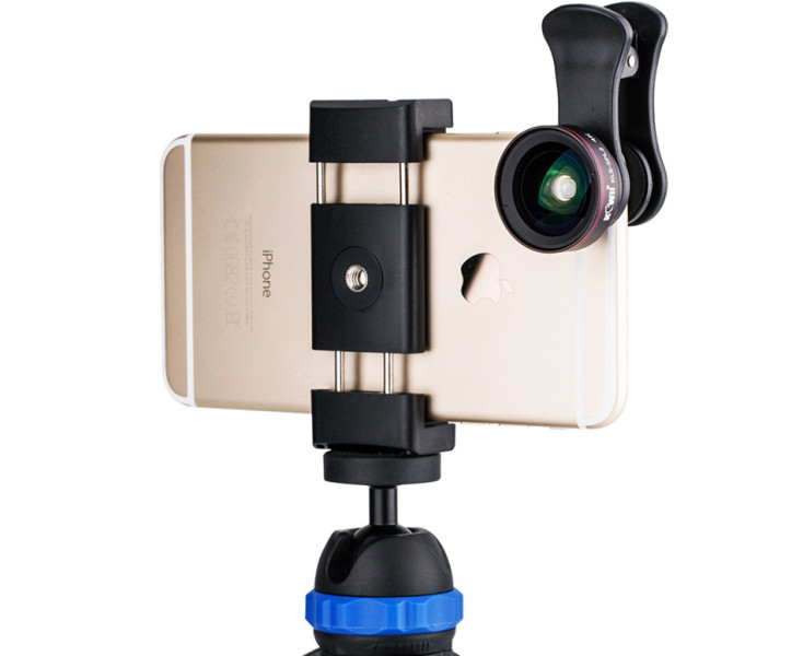 крепление смартфона в штатив с уровнем и холодным башмаком