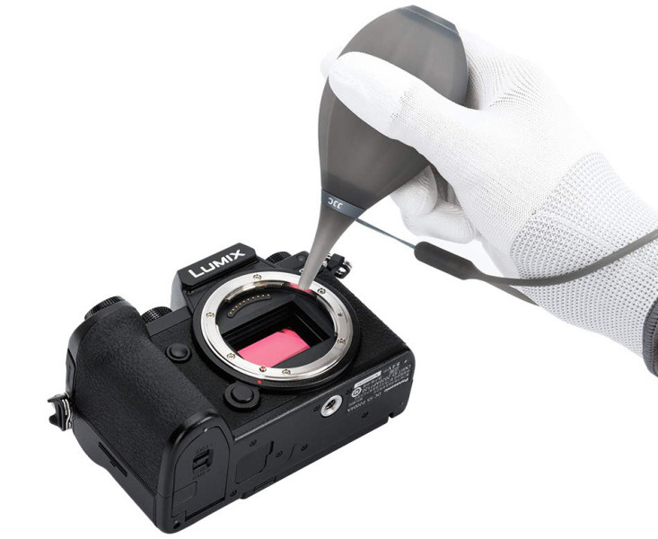 воздушная груша для фотокамеры прозрачный чёрный цвет