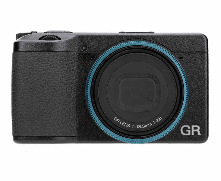 декоративное кольцо для Ricoh GR IV синий цвет