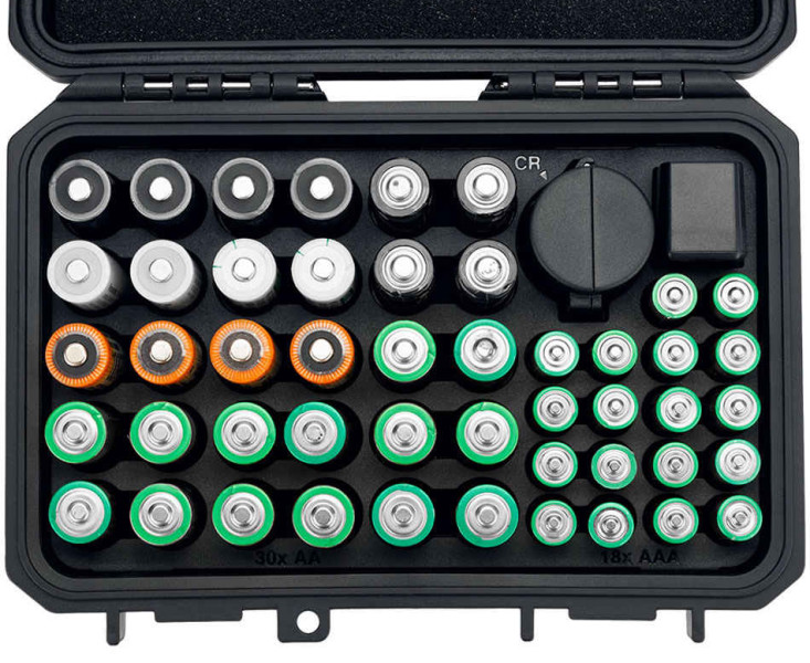 ударопрочный кейс для AA AAA и CR2032 батареек