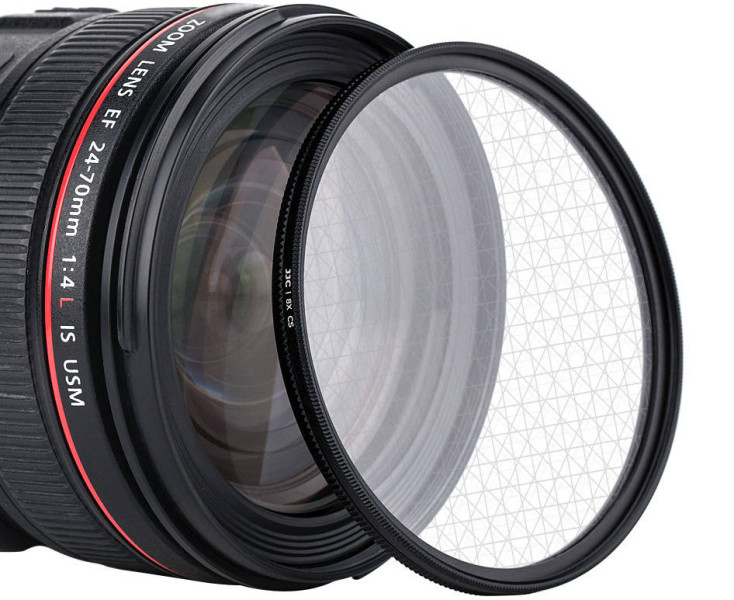 восьми лучевой звёздный светофильтр 72мм