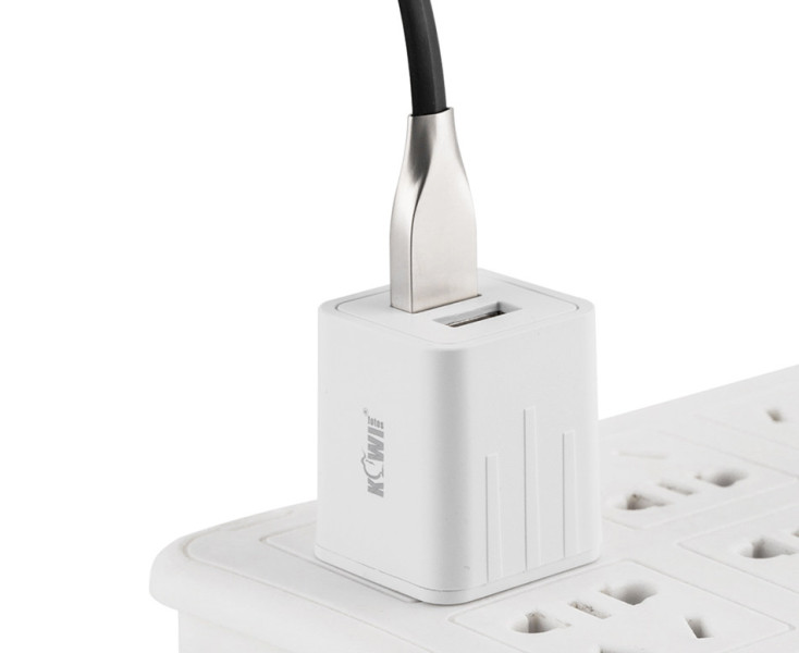 купить зарядку два USB 2.1A белую