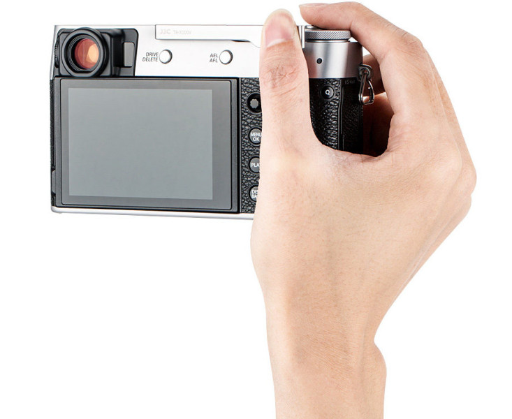 JJC TA-X100V SILVER Дополнительный хват под большой для Fujifilm X100V, X100F и X-E3, серебристый цвет