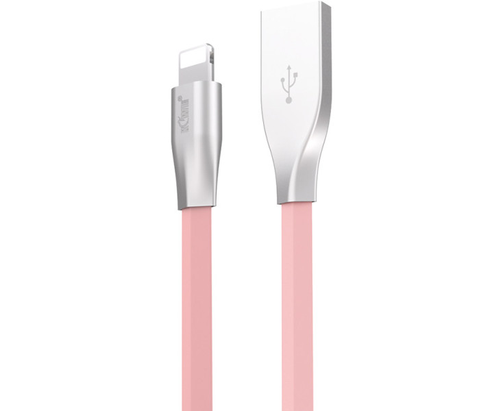 купить кабель для iPhone с подсветкой розовый