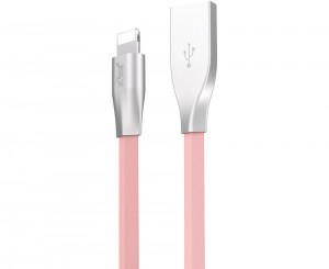 купить кабель для iPhone с подсветкой розовый