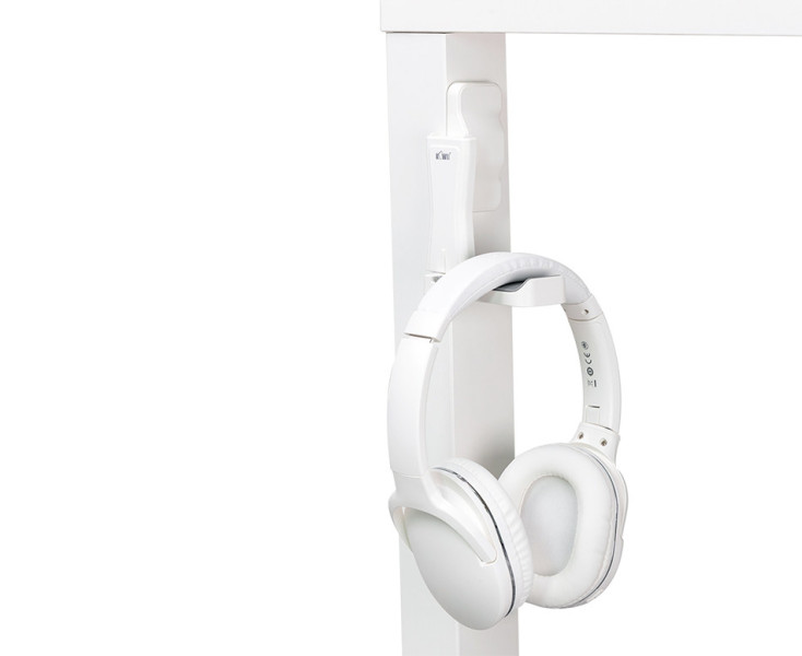 наушники крепление под стол или к ножке белый цвет