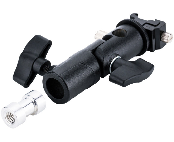 двухзвенный держатель студийный с универсальным креплением вспышки