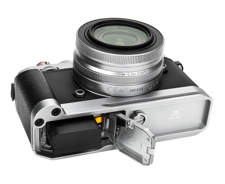 для Nikon Z fc дополнительный хват серебристый