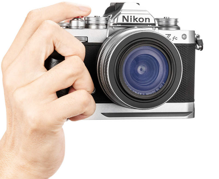серебристая рукоятка для Nikon Z fc улучшает ухват