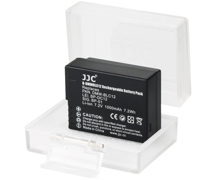 JJC B-DMWBLC12 Аккумулятор для Panasonic DMW-BLC12, Leica BP-DC12 и Sigma BP-51