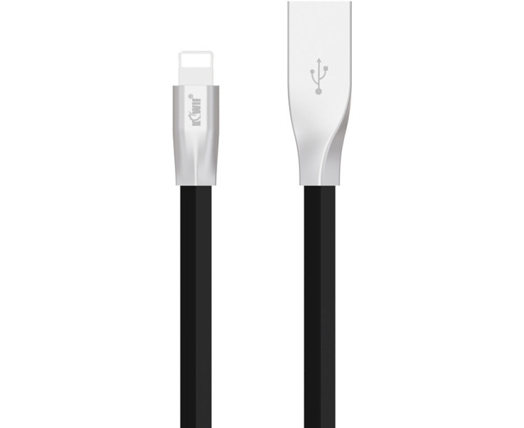 Kiwifotos KC-LTU12 BLUE Lightning/USB кабель 1.2 метра с подсветкой коннектора, черный цвет