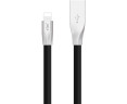 Kiwifotos KC-LTU12 BLUE Lightning/USB кабель 1.2 метра с подсветкой коннектора, черный цвет