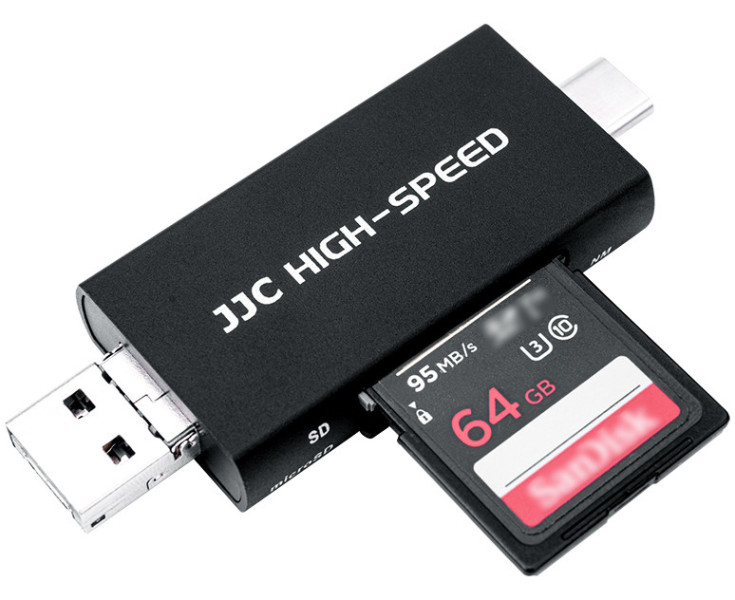 картридер для nano memory Type-C черный