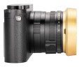 бленда для Leica Q2 золотая с крышкой защитной