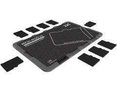 Компактный защитный футляр для флеш карт (10x MicroSD) черный